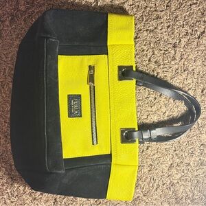 Furla Black and Yellow Tote